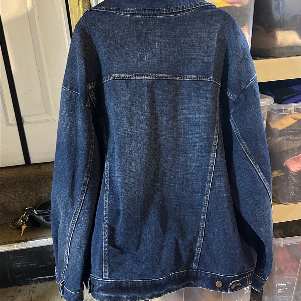 Wrangler Dark Blue Denim Jacket xxl - Picture 6 of 6